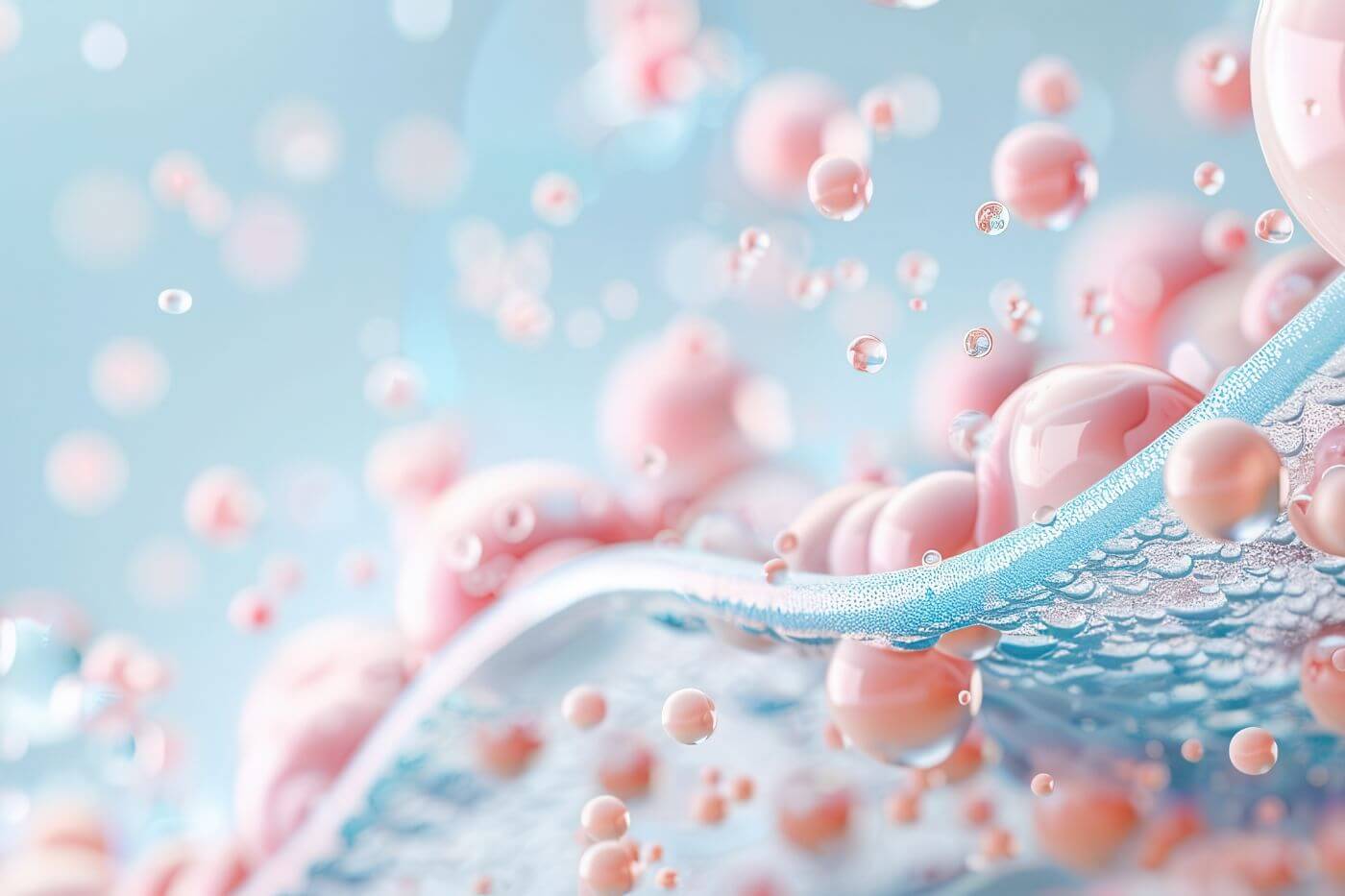 Eine Frau cremt sich im Gesicht ein und hat die Anti Aging Fluid Cream von S'METICS in der Hand
