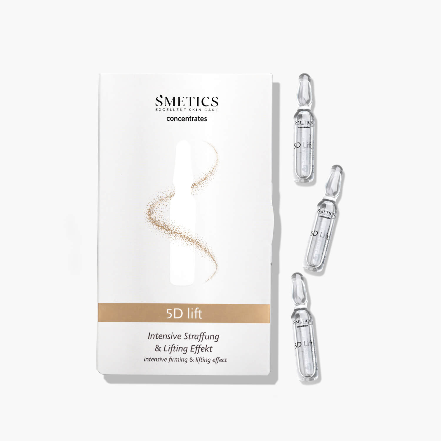 5D lift concentrates Ampullen von S’METICS für straffer wirkende Haut, mehr Spannkraft und glattere Haut
