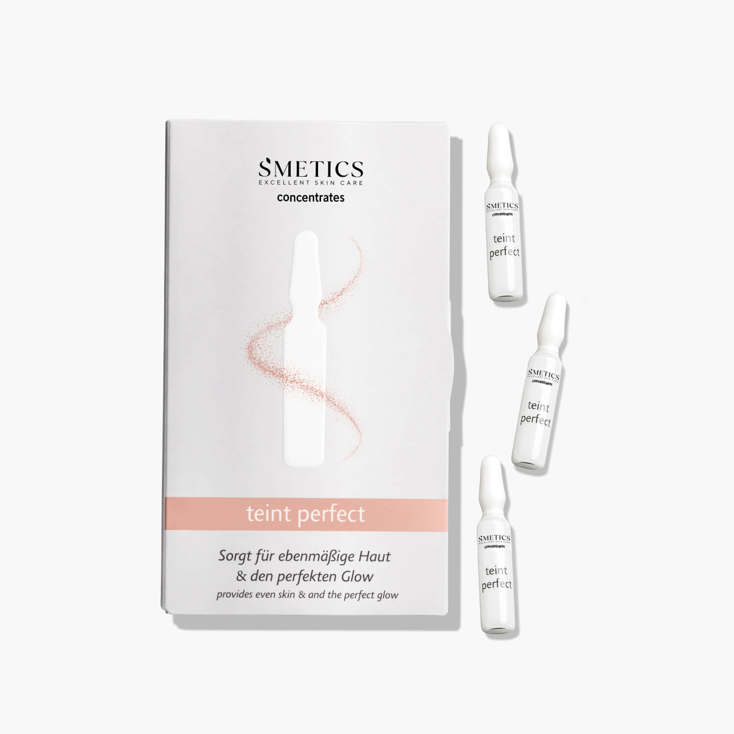 teint perfect concentrates Ampullen von S’METICS für einen ebenmäßiger wirkenden Teint und sanften Glow